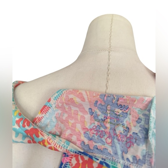 LILLY PULITZER Betty Maxi Dress Electric Feel Sleeveless Scoop Neck Racerback XL - Picture 5 of 5